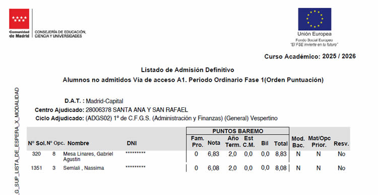 20250717-NO-admitidos-ayf-fase-1-via-1-sasr Listado admitidos AYF y DAM Fase 3