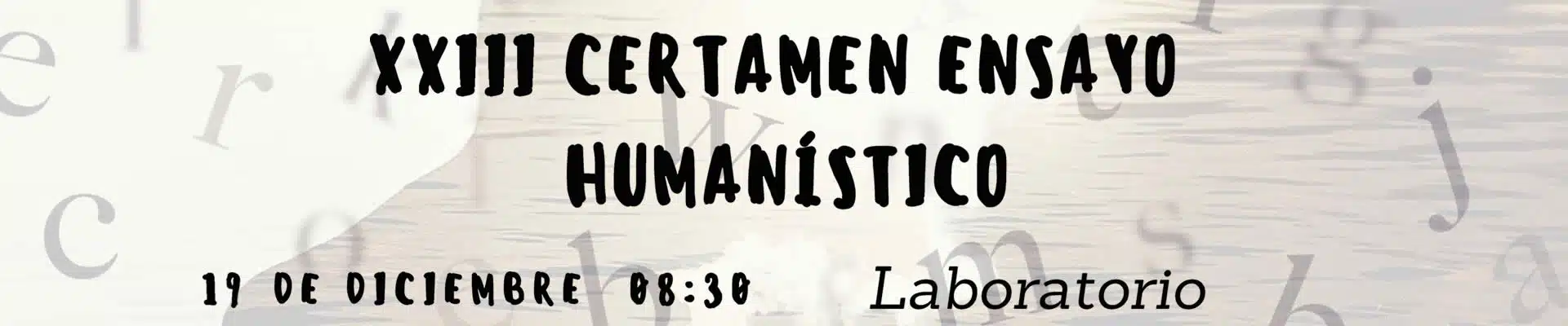 XXII Certamen de Ensayo Humanístico SASR